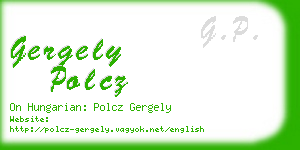 gergely polcz business card